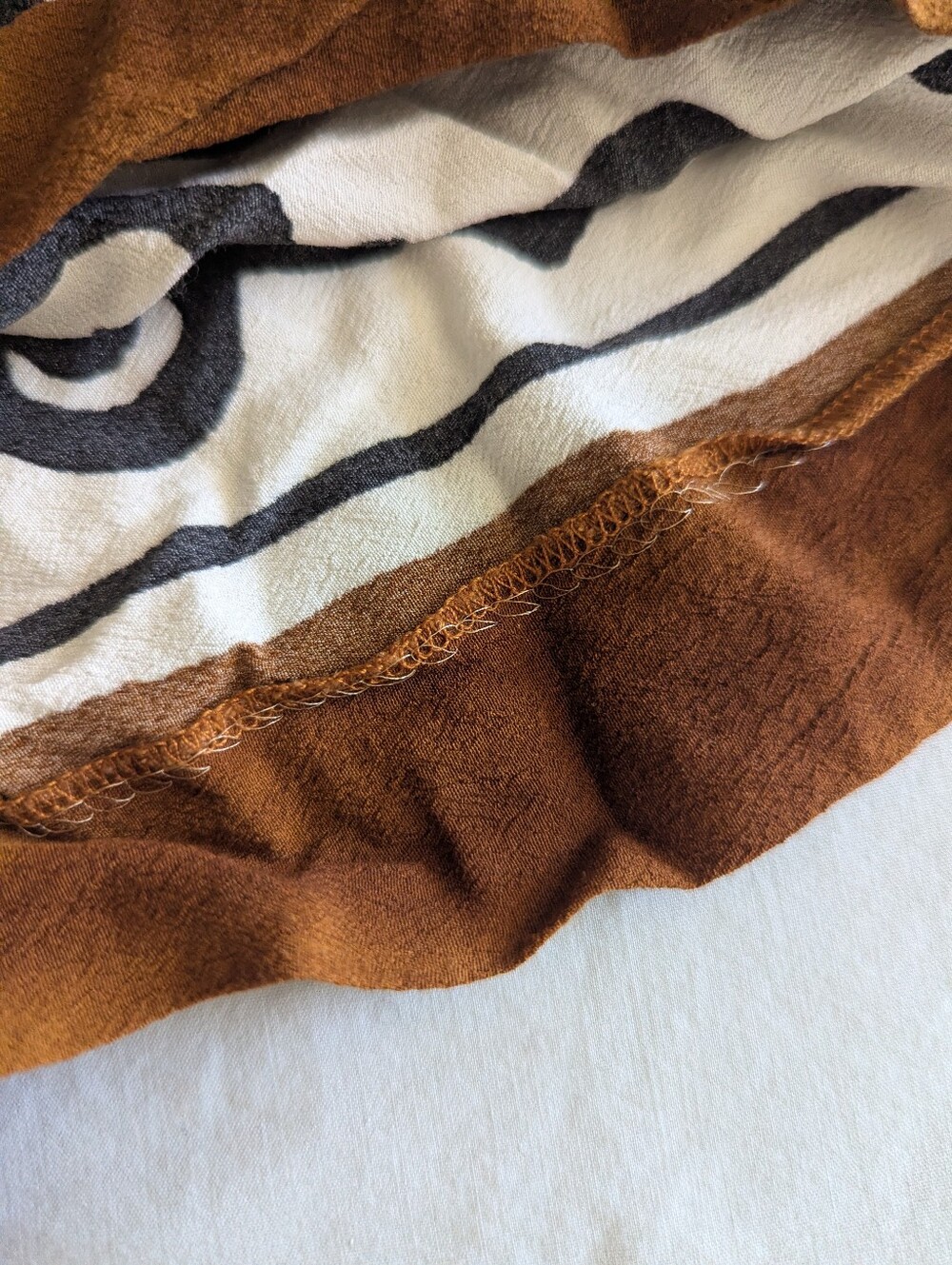 Zara Black And White Print Paper Bag Shirts With Tie - Picture 7 of 8